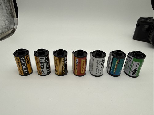 35mm film rolls expired - film, of