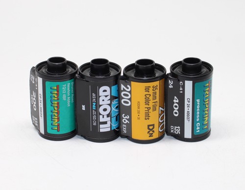 Four 35mm film rolls - 35mm,