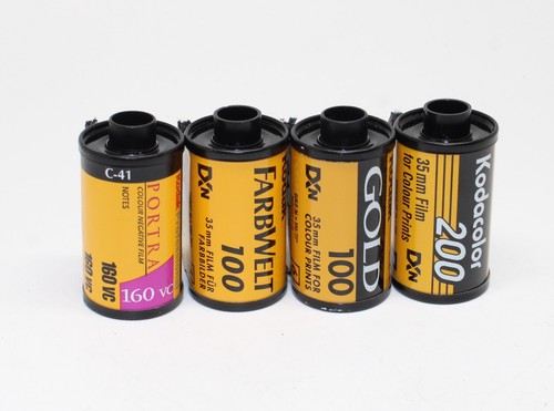 Four 35mm film - film, rolls